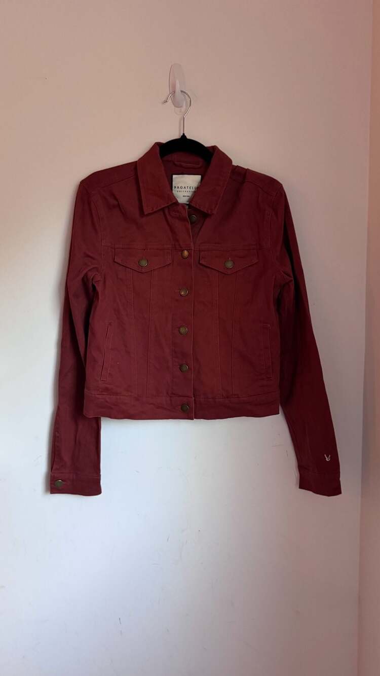 Bagatelle Collection New York Copper Brown Jean Jacket Size XS